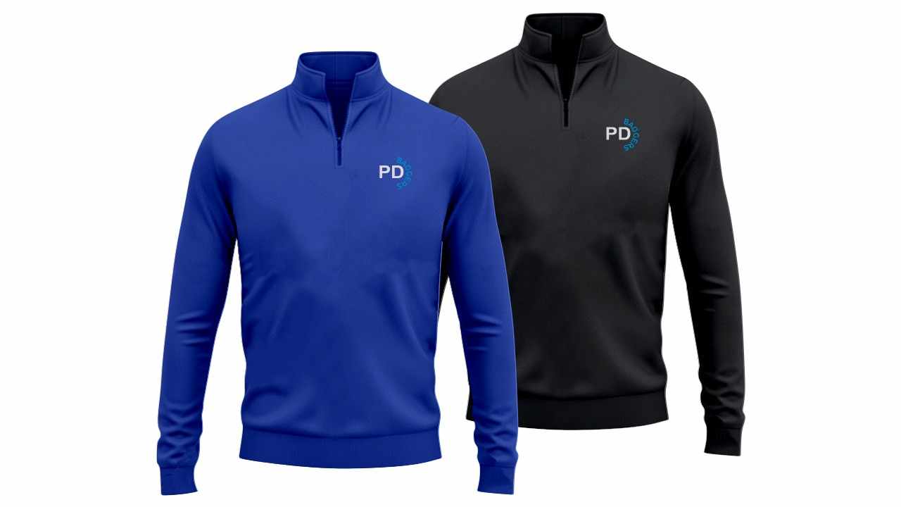 3/4 zip PD Baggers long sleeve shirt